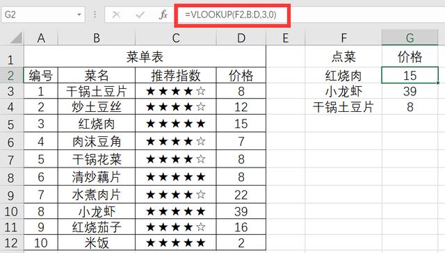 Excel中的vlookup函数入门，举个吃货的实例，立马就记住了！