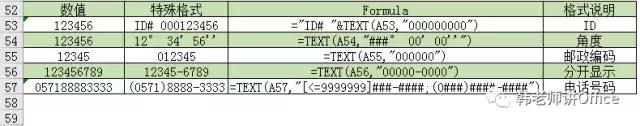 Excel格式数字唯“TEXT”独尊