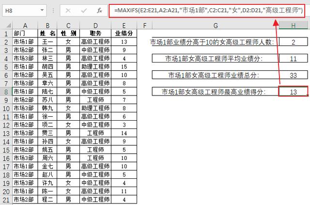 Excel会用这些“IFS”结尾的多条件函数