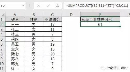 excel神函数SUMPRODUCT用法大荟萃!