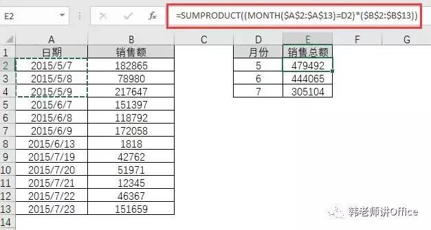 excel神函数SUMPRODUCT用法大荟萃!