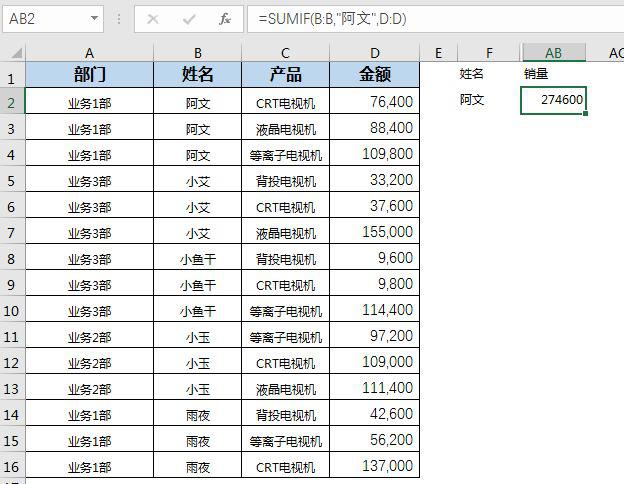 Excel求和新技能，从未想过还能这样求和