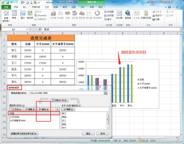 看Excel表数据，变换柱形图更直观