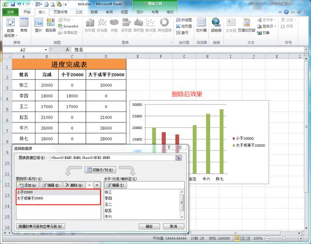 看Excel表数据，变换柱形图更直观