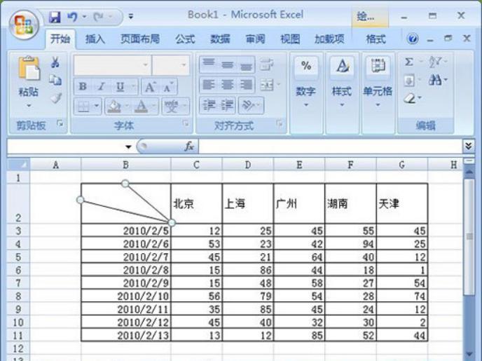 excel表格应该如何进行画斜线的操作？