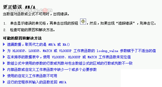 Excel公式应用常见错误及处理方法