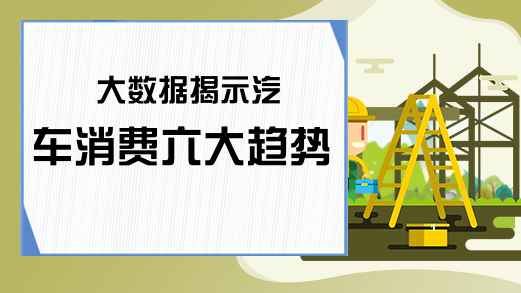 大数据揭示汽车消费六大趋势