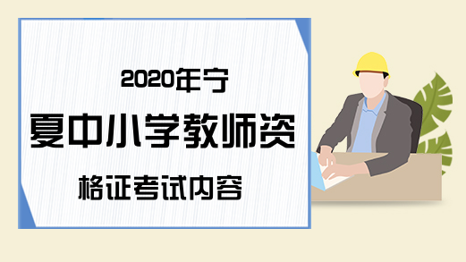 2020年宁夏中小学教师资格证考试内容