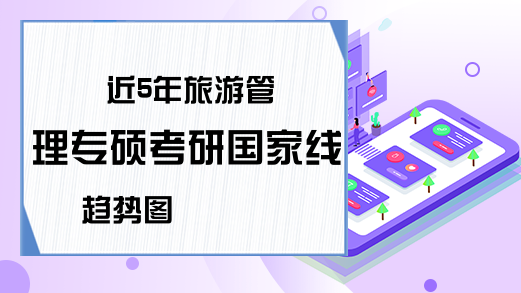 近5年旅游管理专硕考研国家线趋势图