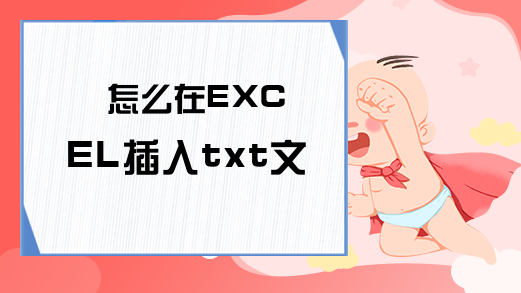 怎么在EXCEL插入txt文件